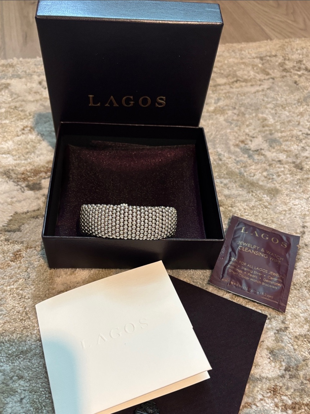 LAGOS Sterling Silver Caviar Bracelet 23mm